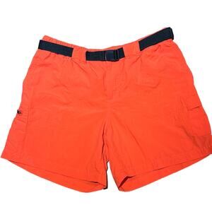 Columbia Womens Size 6 Red/Orange Outdoor Shorts with Elastic Belt